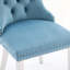 Ensemble de 2 chaises capitonnées avec garniture cloutée-583559470
