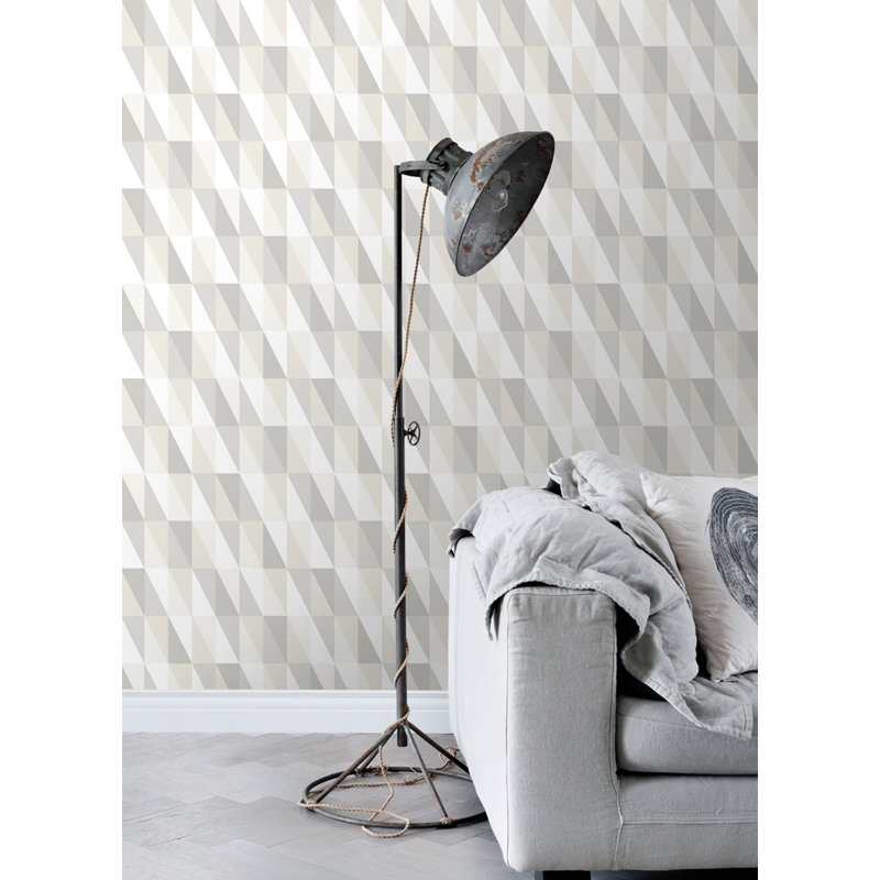 Rouleau de papier peint L 33 pi x l 20,9 po Jennedy Inez, Neutre