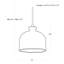 Bianca Ceramic Pendant (Gloss White and Gold)