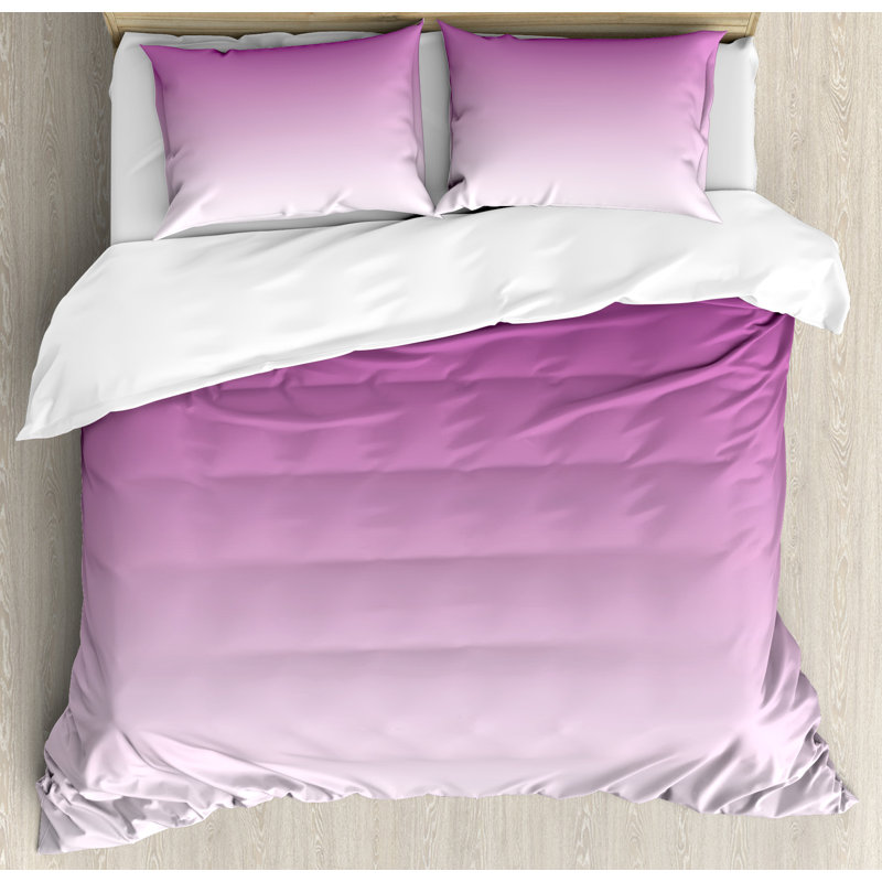 Modern & Contemporary Paisley Duvet Cover, King, Violet/Purple