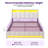 Upholstered Lift Up Storage Bed Frame with LED Lights and Charging Station, Platform Bed, No Box Spring Needed-1591964923-1592551045
