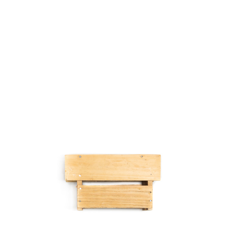 Tablette flottante en bois à deux niveaux