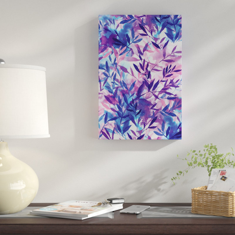 « changes mauve », impression sur toile, H 40 po x l 26 po x P 1,5 po, Pas de tapis, Toile tendue