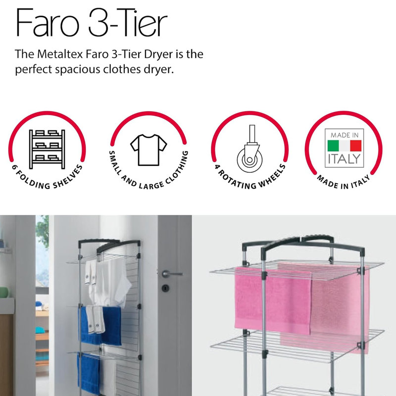 Metal Accordion Drying Rack