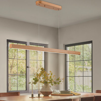 Luminaire suspendu linéaire à 1 lumière pour îlot de cuisine à 1 lumière DEL 47 po Rolde