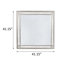 Ensemble de chambre à coucher 4 pièces Tinya en gris et mercure métallique-1028602873
