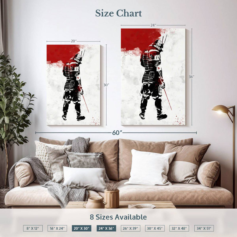 Sireci Samurai Warrior, 36" H x 24" W
