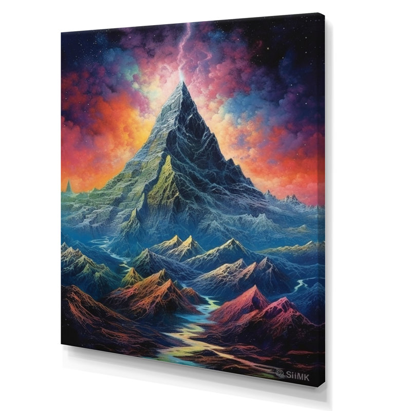 Wagesth Of The Mountain, H 32 po x l 16 po x P 1 po, Toile tendue