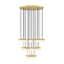 Lustre 27 lumières dorées modernes Renaud-123223092
