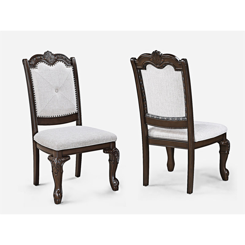 Chaise d'appoint rembourrée (ensemble de 2)