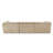 Cojocar 125.75'' Fixed Modular CAL117 Compliant Sofa