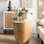 Table basse à la mode en forme de seau - faite de matériaux de qualité, 20,8 po x 20,8 po x 23,54 po, 220 lb de charge, option de rangement, surface classique facile à nettoyer pour le bois massif