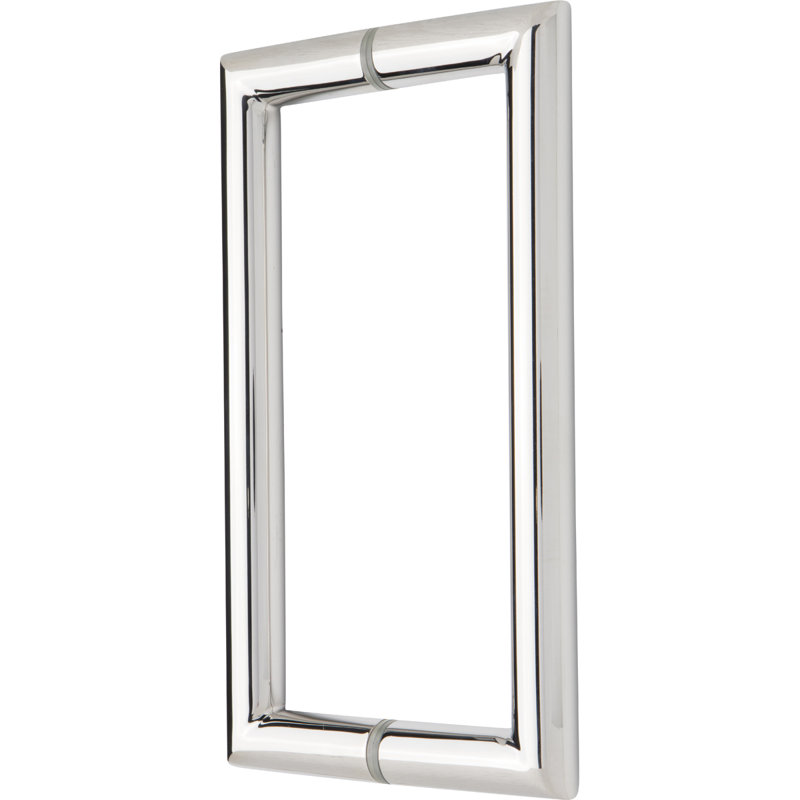 Pull Plate, Polished Chrome, 8.75" H x 4.9" W x 0.75" D