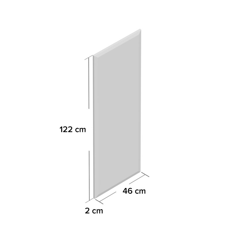 Arjet Framed Wall Mounted Full Length Mirror in Silver