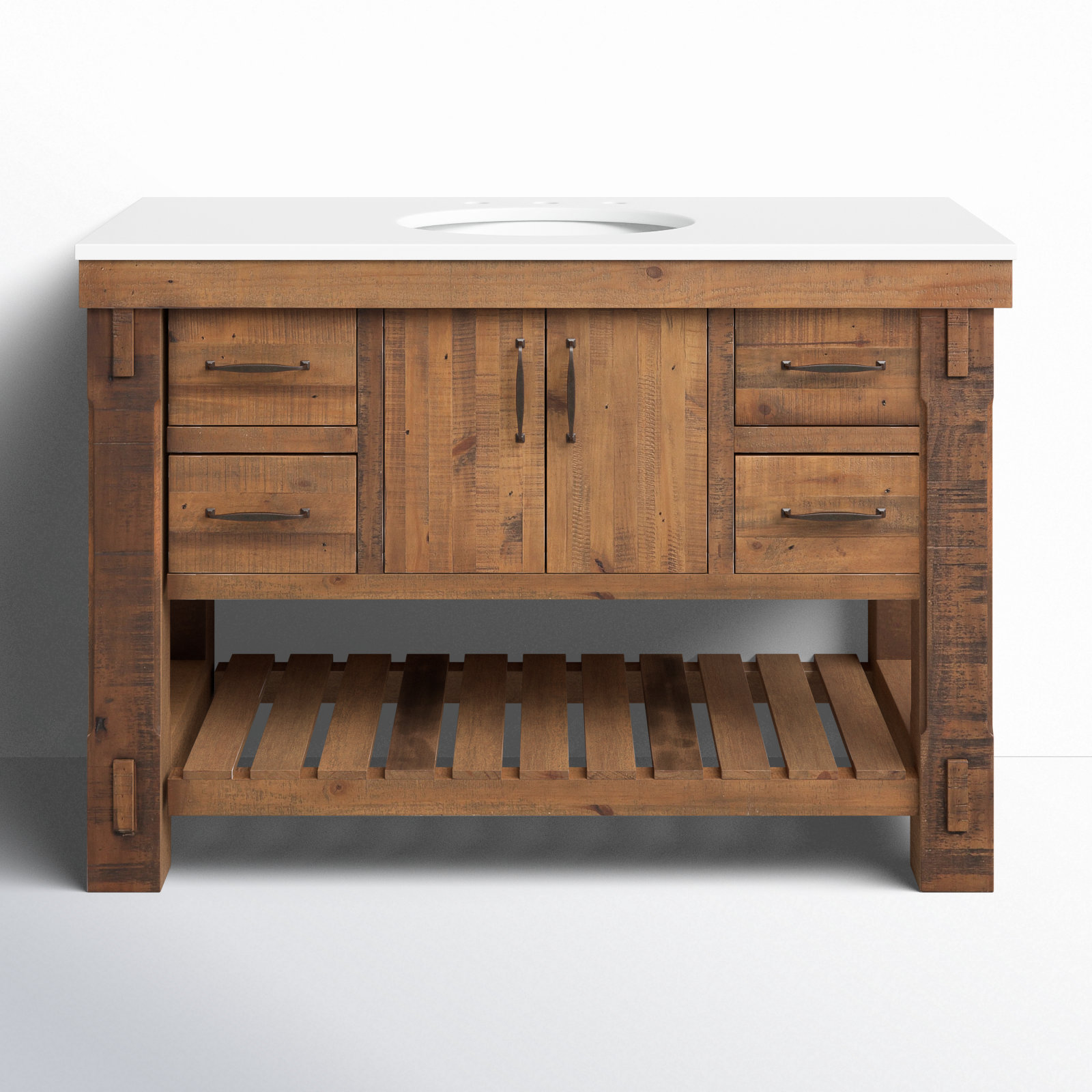 Single Bathroom Vanity with Quartz Top