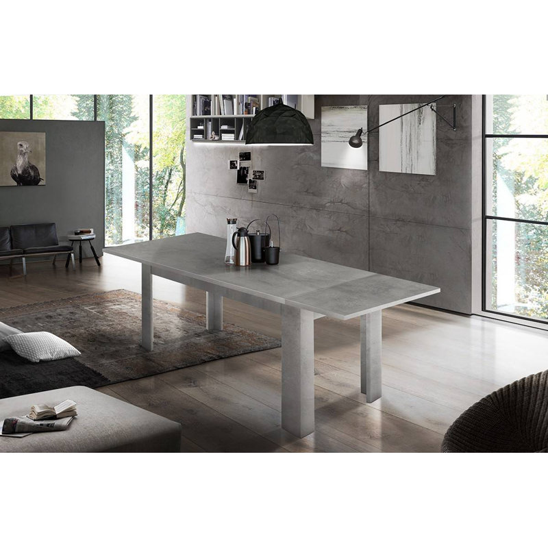 Biggoms Extendable Dining Table, Ash Grey