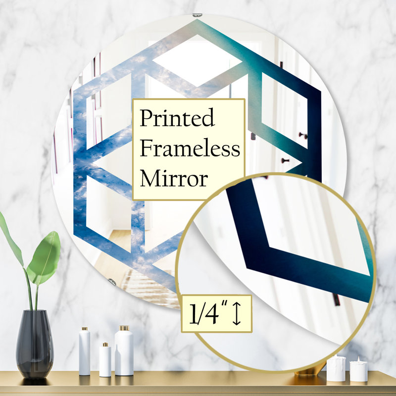 Miroir mural Agate, 31,5 po x 31,5 po