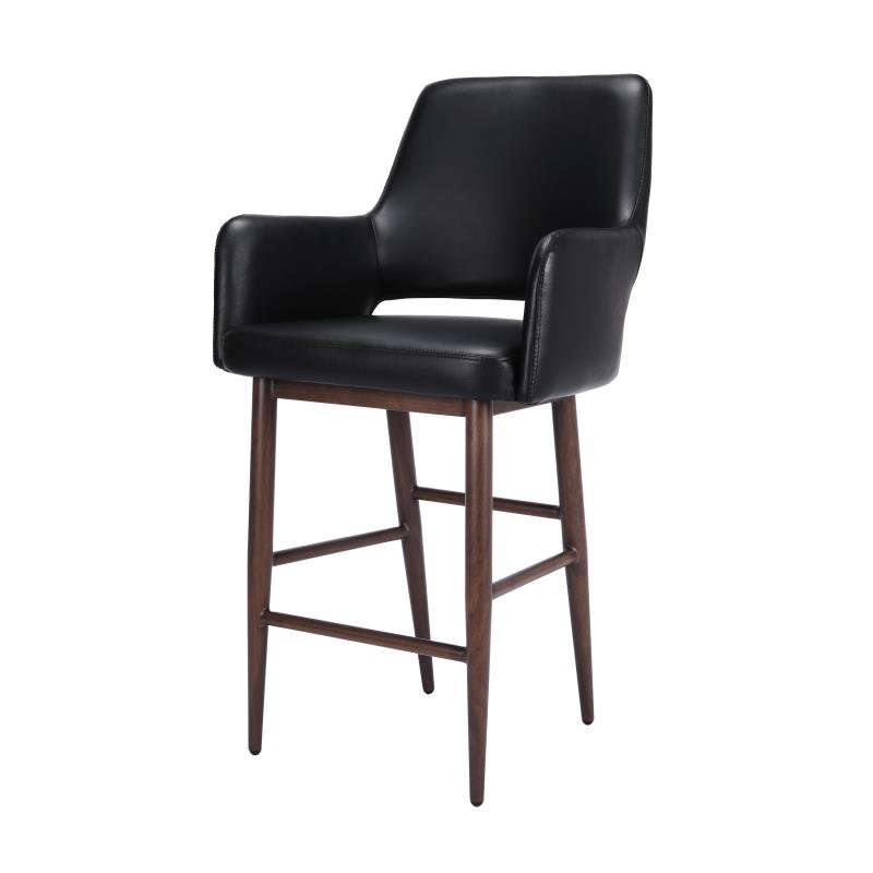 Tabouret de comptoir 25 po Tomlin, Noir