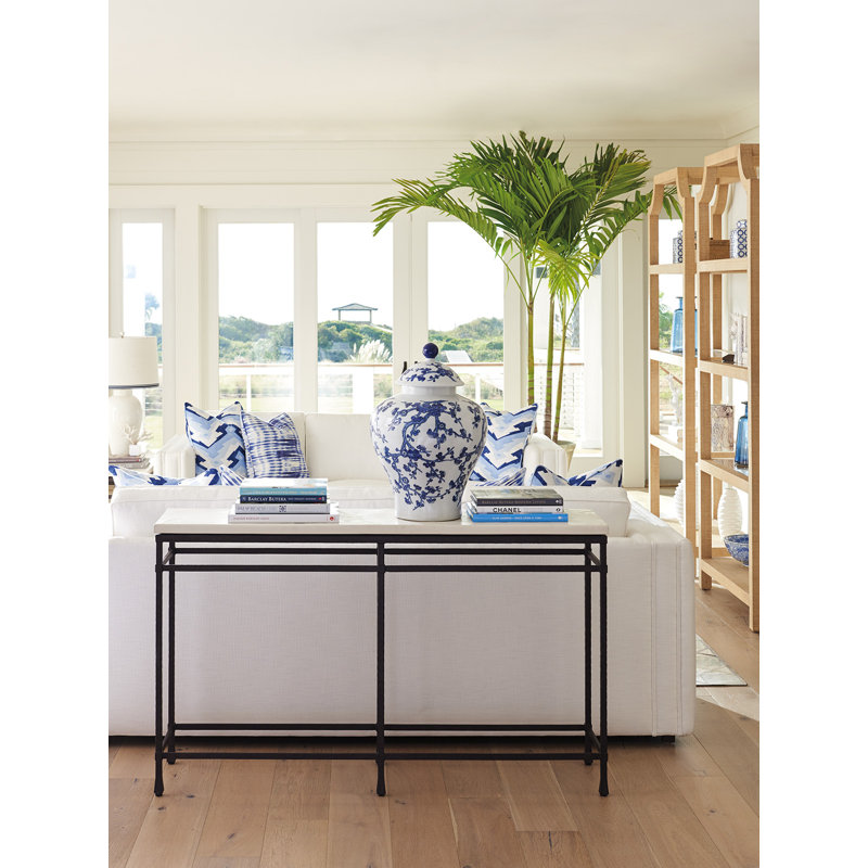 Newport 58'' W Stone Console Table