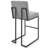 Privy Black Stainless Steel Upholstered Counter Stool-570633222-573757569