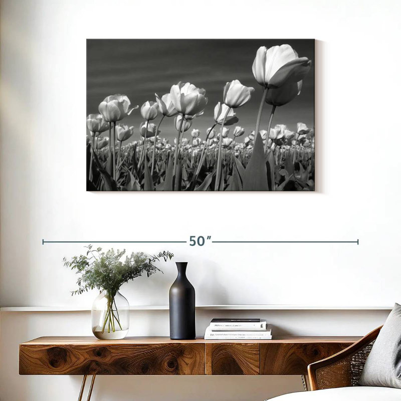 Champ de tulipes Harnek, H 30 po x l 45 po