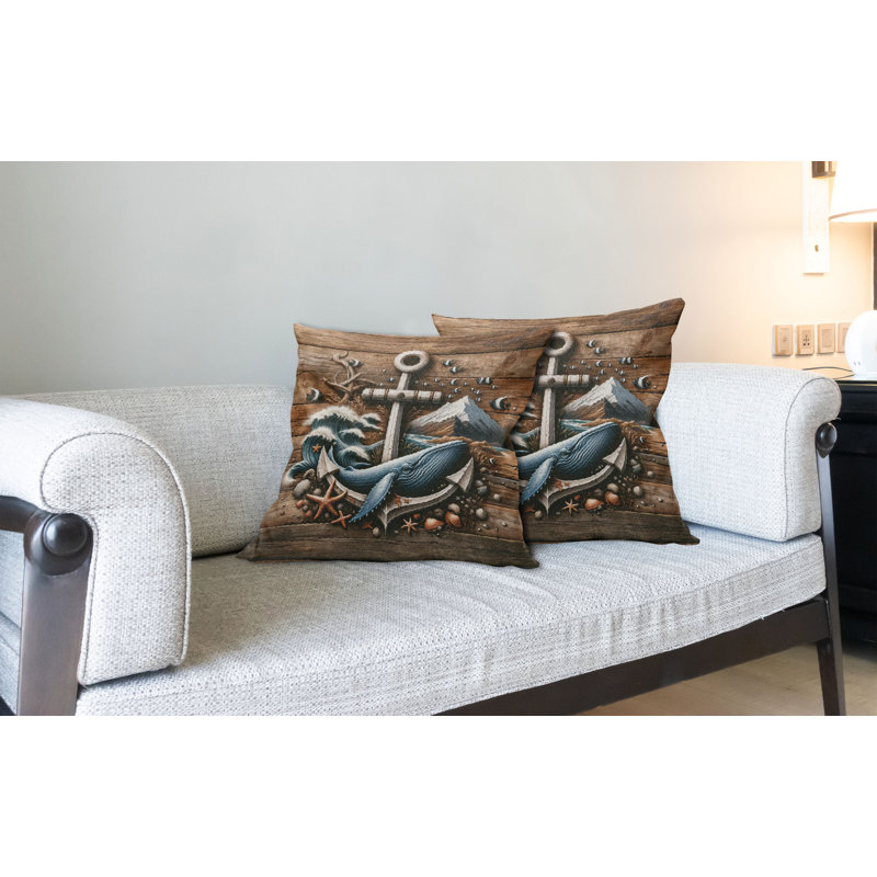 Coussin décoratif réversible en tissu, Rectangle, H 16 po x l 26 po