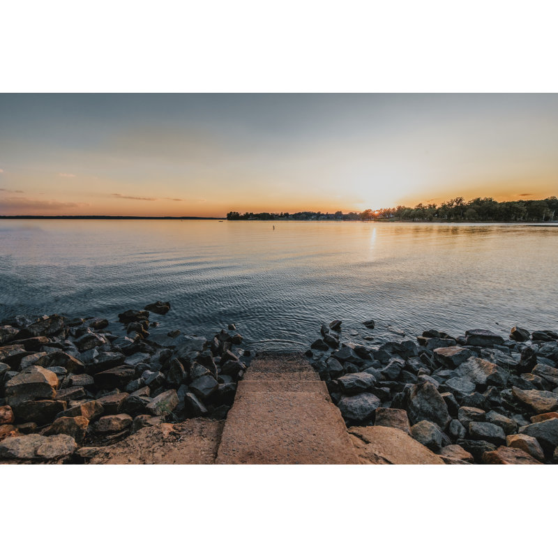 Sunset At Lake Murray, South Carolina by Silver And Chalk Images - Wrapped Canvas Print, 51cm H x 76cm W x 3.8cm D
