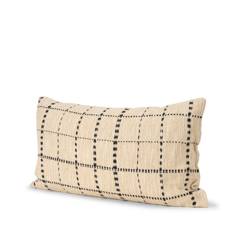 Housse de coussin lombaire à rayures Jaela