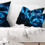 Coussin lombaire à vagues 3d ronds fractal