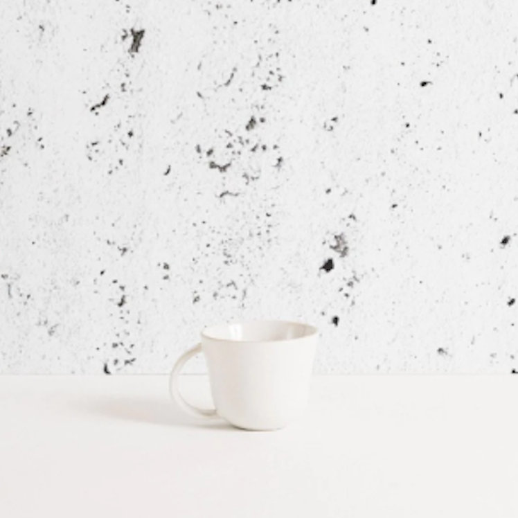 S/4 Tunisian Mugs, White