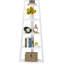 Tablette d'angle de 70,07 po de hauteur-2143680281