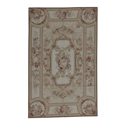 Needlepoint Wool Oriental Area Rug