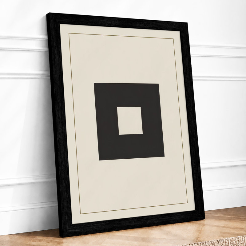 Nested Geometry Minimalist - Print, Black, A3 - 42.0 x 29.7 cm