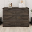 Murphy Cabinet Bed With Charging Station, Foldable Platform Bed With Large Storage Drawer-1920682065