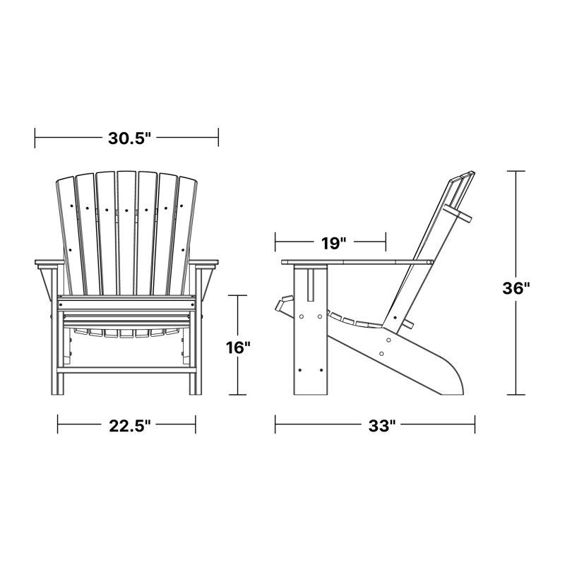 Heritage Adirondack Chair, Cardinal Red