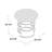 Trimm Glass Top End Table
