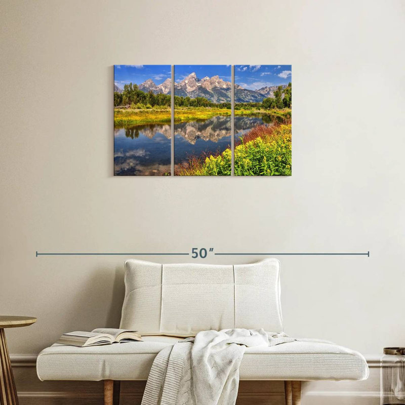 Alvord Schwabacher Landing Grand Teton, H 20 po x l 33 po
