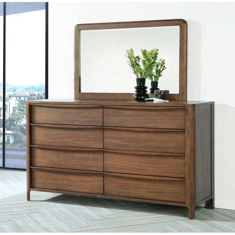 Commode miroir noyer