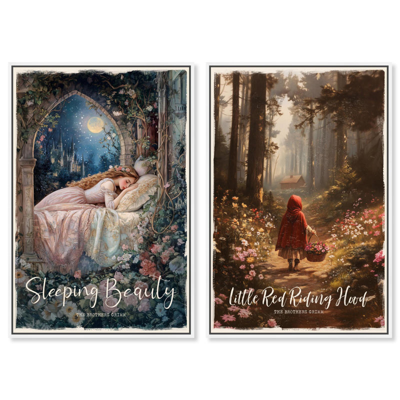 «Enchanted Fairytale Set», reproduction de paysage par Art Remedy, H 54 po x l 36 po, Ne s’applique pas