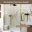 44-48" × 74" SGCC Certified 8Mm Clear Tempered Glass Shower Door, Full Aluminum Frame, 304 Stainless Steel Handle, 4 Inch Adjustable Width, Reversible Left & Right Installation-128554936