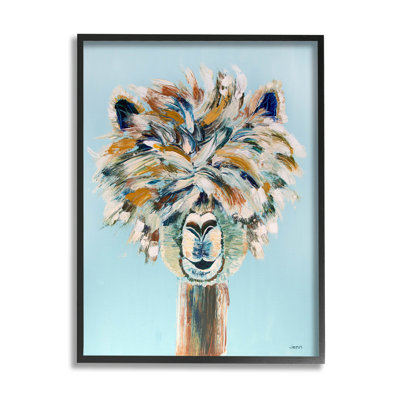 " Fluffy Alpaca Happy Animal " by Jen Seeley Painting Print