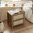 Retro Minimalism 2-drawer Nightstand With Charging Station-1370552932