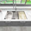 Évier de cuisine à simple cuve encastrable 32 po x 19 po avec finition en acier inoxydable 304 satiné Sinber-72336592