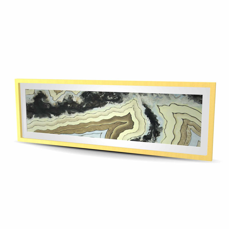 Lace Agate - impression matte encadrée noire pour la décoration intérieure