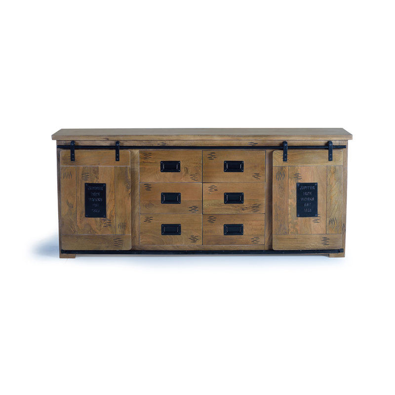 Delapaz 190cm Solid Wood Sideboard