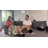 Modern Linen Modular Sectional Sofa U Shaped with Extra Deep Seats and Storage Ottomans-27578407