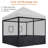 Yescom Black Side Wall for Canopy