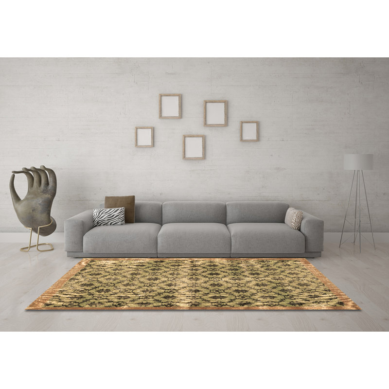 Tapis brun traditionnel Traditional 2447, Rond 5 pi