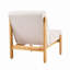 Fauteuil d'appoint Fluffy avec structure en bois massif naturel-1029411590