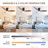 Modern Ceiling Fan with Light and Remote/App Control, 3 Color Temperatures LED, 6 Speed Quiet DC Motor, Reversible, Dimmable, Timer, Brown Blades-658345206